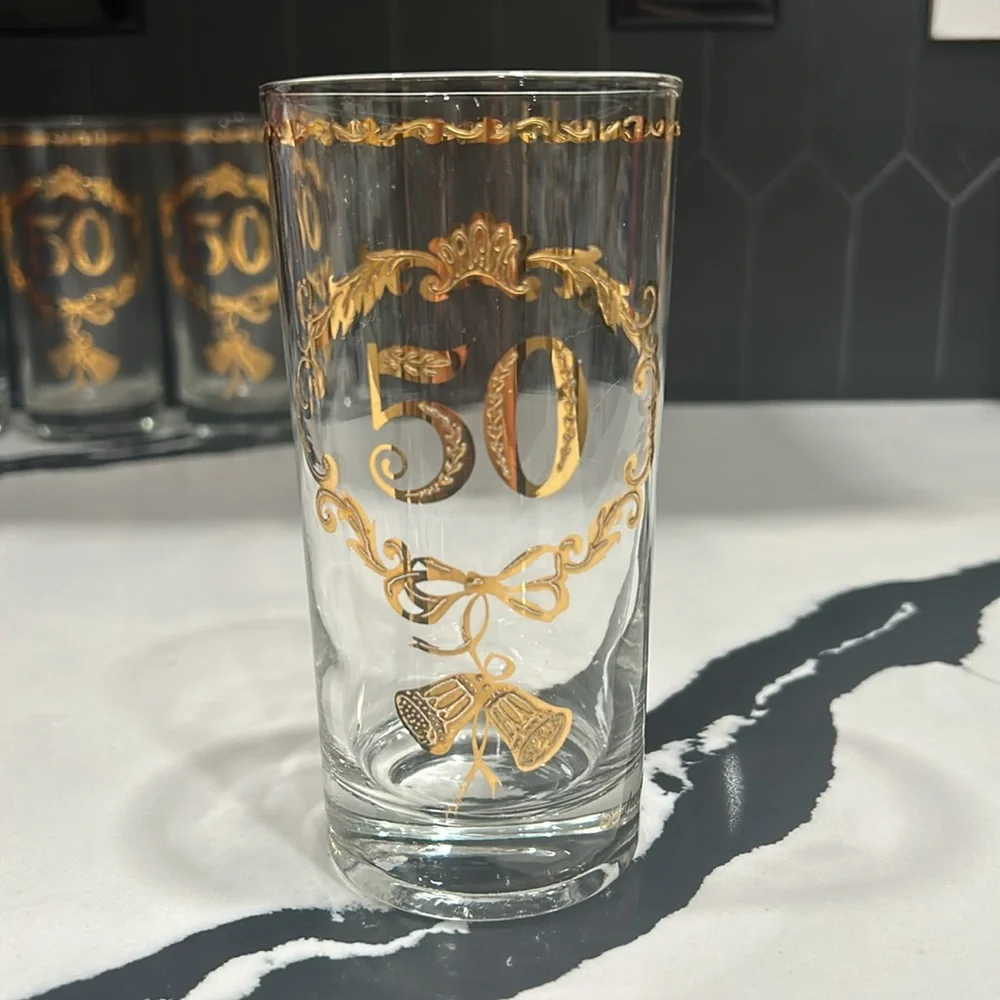 Culver 50th Anniversary Highball Glasses Set of 4